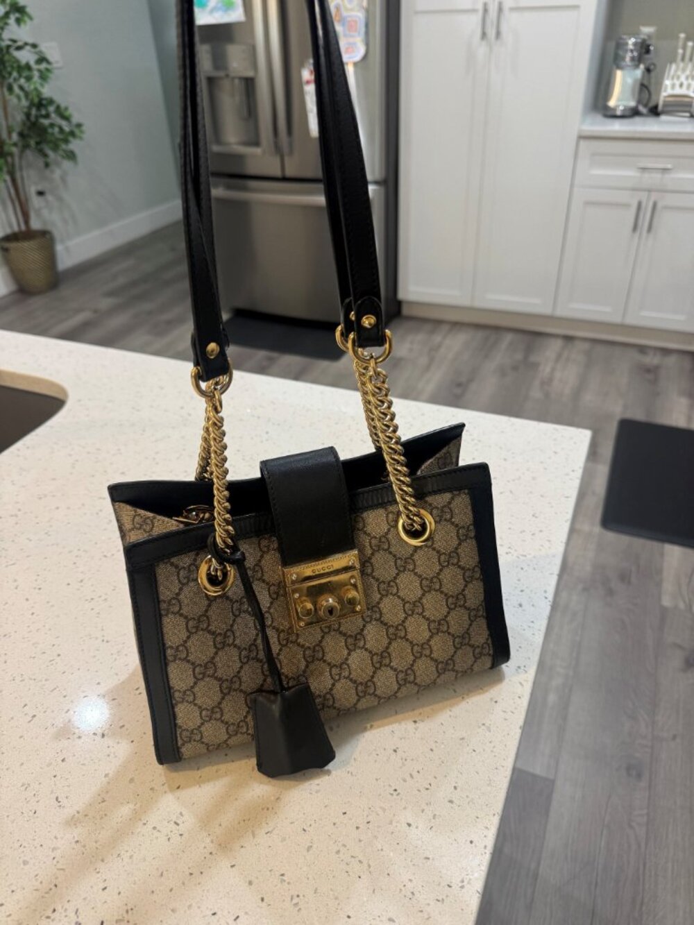 Gucci Padlock GG Supreme Shoulder Bag